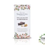 Chocolate Negro 70% Cacao con Almendras Simon Coll - Tearium