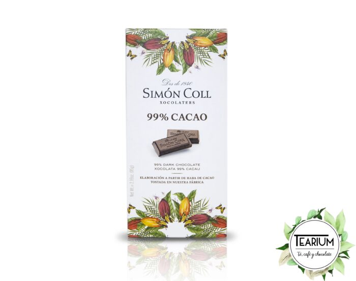 Chocolate Negro 99% Cacao Simon Coll - Tearium