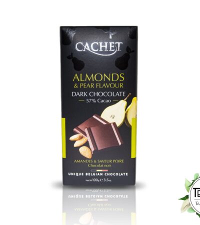 Chocolate 57% Cacao Pera y Almendras Cachet - Tearium